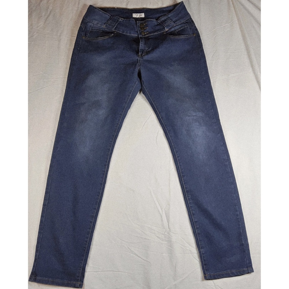 Saza Jeans High-Rise Dark Wash Skinny Jeans Size 18 Plus Stretch Curvy Denim